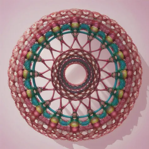 (masterpiece, top quality, best quality, official art, beautiful and aesthetic:1.2), a pink spirograph <lora:Spirograph:1.0>