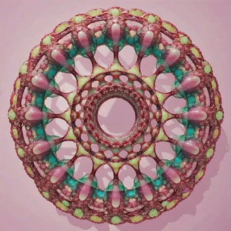 (masterpiece, top quality, best quality, official art, beautiful and aesthetic:1.2), a pink spirograph <lora:Spirograph:1.0>