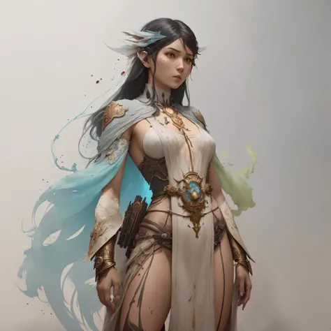 masterpiece, best quality,
\(color Ink wash painting:1.1\),\(ink splashing:1.1\),\(color splashing:1.1\),\(colorful:1.16\), \(watercolor:1.16\), soft lighting, digital painting, artstation, concept art, smooth, sharp focus,art by ross tran and greg rutkowski and alphonse Mucha and Bak Karol, unreal engin 5,octane render,\(2D:1.2\), limited palette flat color