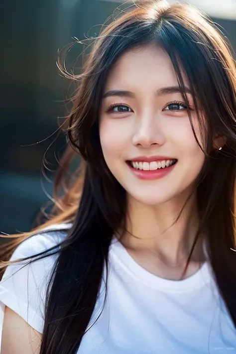 dressed, (photo realistic:1.4), (hyper realistic:1.4), (realistic:1.3),
(smoother lighting:1.05), (increase cinematic lighting quality:0.9), 32K,
1girl,20yo girl, realistic lighting, backlighting, light on face, ray trace, (brightening light:1.2), (Increase quality:1.4),
(best quality real texture skin:1.4), finely detailed eyes, finely detailed face,
(tired and sleepy and joy), (laugh:1.4), face closeup, t-shirts,
(Increase body line mood:1.1), (Increase skin texture beauty:1.1)
<lora:taiwandolllikenessV20_v20:0.3:OUTALL>
<lora:koreandolllikenessV20_v20:0.3:OUTALL>
<lora:ChineseDollLikenessV3.0:0.3:OUTALL>
<lora:JapaneseDollLikeness_v15:0.3:OUTALL>