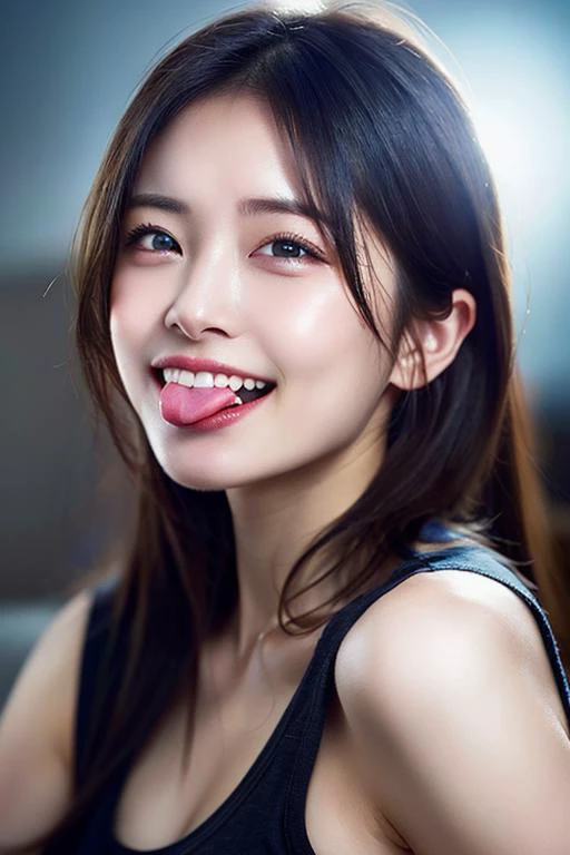 dressed, (photo realistic:1.4), (hyper realistic:1.4), (realistic:1.3),
(smoother lighting:1.05), (increase cinematic lighting quality:0.9), 32K,
1girl, 20yo girl, realistic lighting, backlighting, light on face, ray trace, (brightening light:1.2), (Increase quality:1.4),
(best quality real texture skin:1.4), finely detailed eyes, finely detailed face,
(tired and sleepy:1.2), (joy:0), (smile:1.2), (laugh:0), (ahegao:0.0), (orgasm:0.0), (ecstasy:0.0), (tongue), face closeup, t-shirts,
(Increase body line mood:1.1), (Increase skin texture beauty:1.1)
<lora:koreandolllikenessV20_v20:0.3:OUTALL>
<lora:JapaneseDollLikeness_v15:0.45:OUTALL>
<lora:New_ChineseDollLikenessV3.0:0.4:OUTALL>
<lora:taiwandolllikenessV20_v20:0.3:OUTALL>
<lora:tongue:0.12>
<lora:tonguedrop-d:0.22>