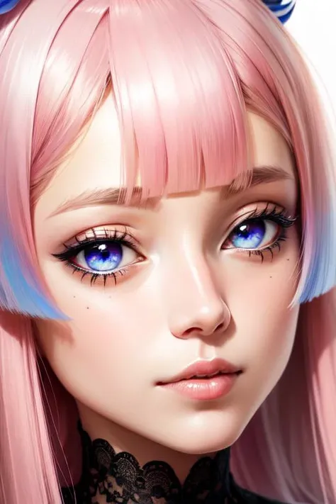 face, closeup, closeup shot, detailed eyes, detailed iris, shiny, shiny, hair extreme details, shiny clothes, 
 <lora:Sangonomiya Kokomi-000010:1> pink hai, long hai, 1girl, sangonomiya kokomi