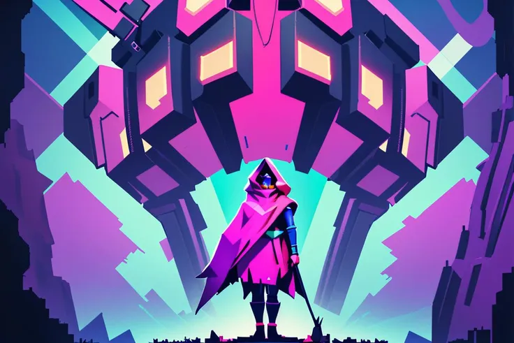 Low Poly 2D Graphics - "Hyper Light Drifter"