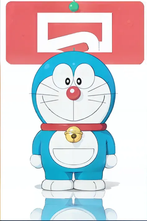 (best quality, masterpiece, RAW photo,ultra-detailed:1.2), <lyco:GoodHands-beta2:1.0>doraemon, solo,neck bell, jingle bell, full body,black eyes<lyco:doraemon-5:0.8> :D,whiskers