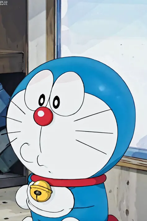 (best quality, masterpiece, RAW photo,ultra-detailed:1.2), <lyco:GoodHands-beta2:1.0>doraemon, solo,neck bell, jingle bell, full body,black eyes<lyco:doraemon-5:0.8> whiskers,random facial expressions,
random angle, random pose,