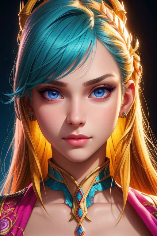 high resolution photoshoot of pretty female (detailed face) sharp focus hdr colorful skin texture