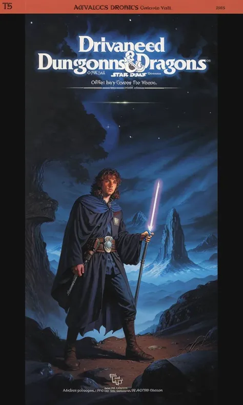 advdnd2023, book cover, novel illustration, sci-fi, jedi, star wars, intricate art, broshild2023, advanced dungeons and dragons,