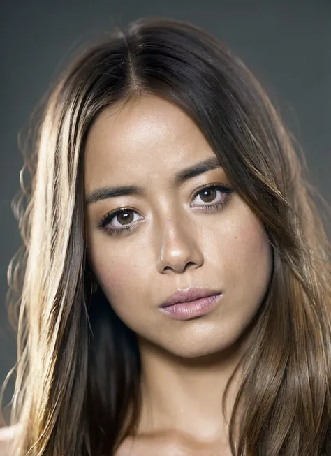 portrait of sks woman, epic (photo, studio lighting, hard light, sony a7, 50 mm, matte skin, pores, colors, hyperdetailed, hyperrealistic), <lora:locon_chloebennet_v1_from_v1_64_32:1.25>