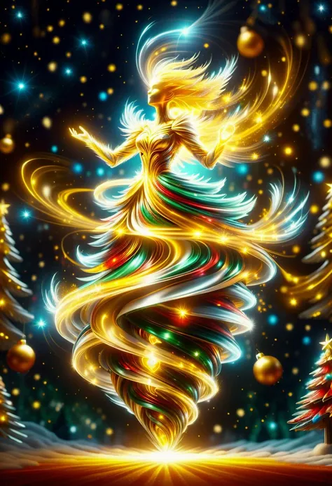 hyper detailed masterpiece, dynamic, awesome quality, festive love, light, merry, joy, cheerful, christmas tree DonM3l3m3nt4lXL <lora:DonM3l3m3nt4lXL-000010:1.0>