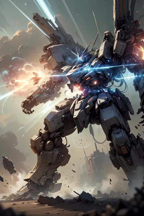 (masterpiece, top quality, best quality, official art, beautiful and aesthetic:1.2),antitech,light particles, battle mech,scifi, intricate details, hd, 8k, scifi, <lora:AntimatterTech-20:0.8>