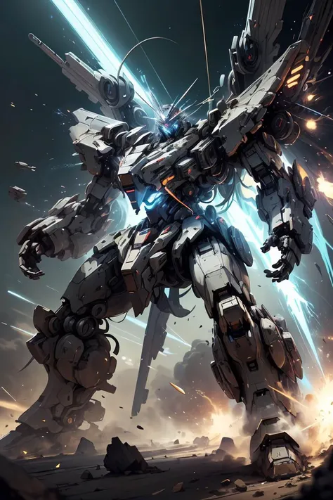 (masterpiece, top quality, best quality, official art, beautiful and aesthetic:1.2),antitech,light particles, battle mech,scifi, intricate details, hd, 8k, scifi, <lora:AntimatterTech-20:0.8>