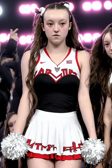 1girl bellaramsey as a cheerleader