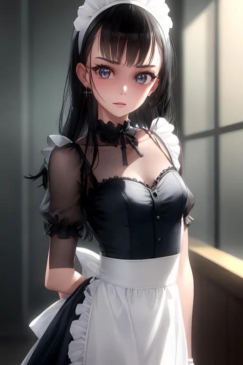 <lora:murakami_suigun_v0.1:1> 1girl, maid, masterpiece, best quality, highly detailed