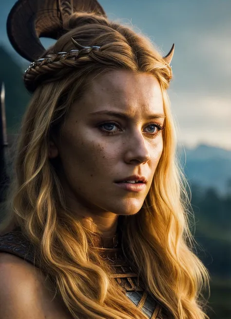 A stunning intricate full color portrait of (sks woman:1) as (viking warrior), (barbarian),  epic character composition, by ilya kuvshinov, alessio albi, nina masic, sharp focus, natural lighting, subsurface scattering, f2, 35mm, film grain, <lora:locon_elizabethbanks_v2_from_v2_64_32:1>