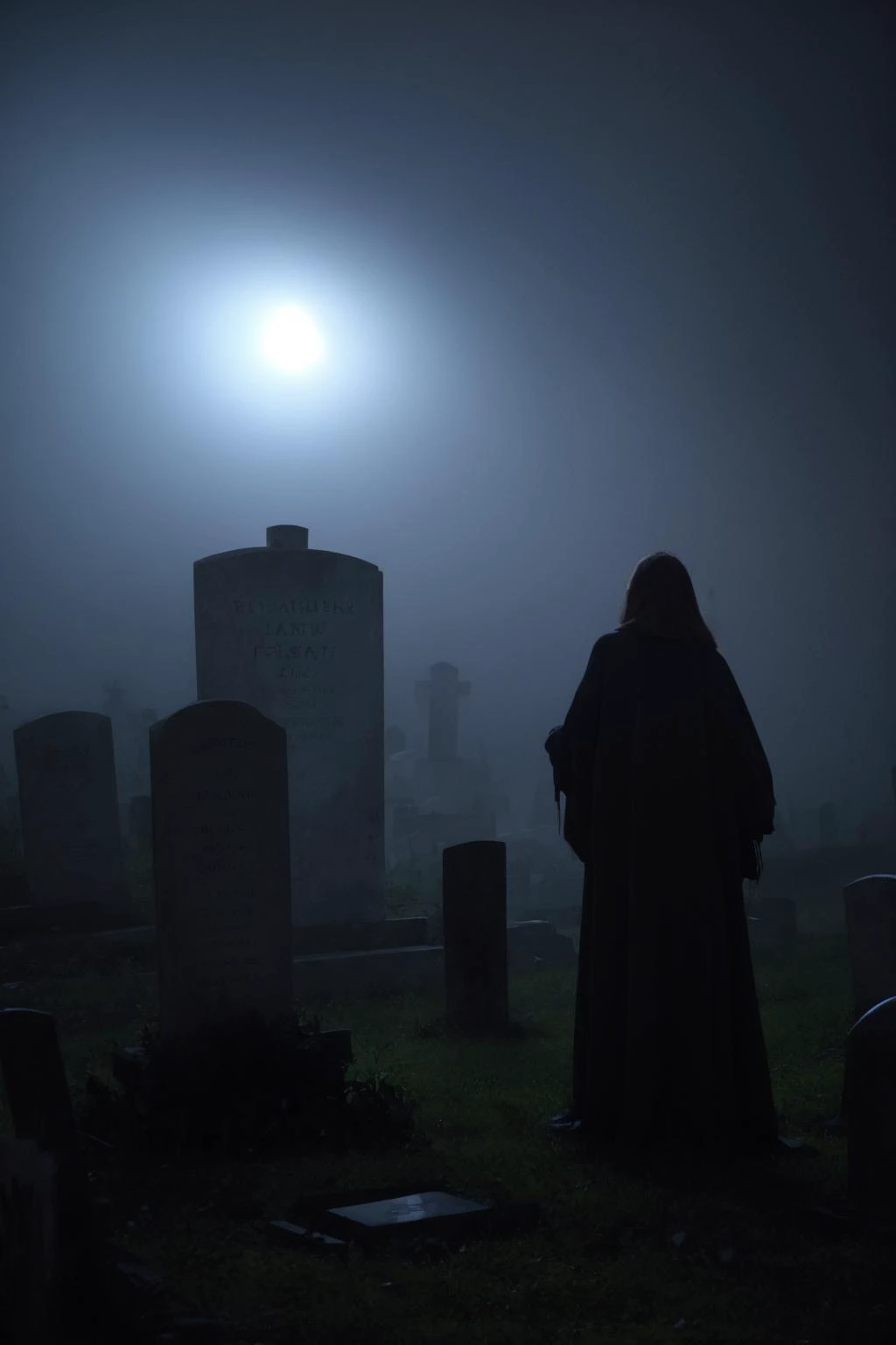 <lora:Saya-fingering from behind:0.8>,1girl,1boy,fingering from behind,grabbing,spread legs,hand in panties,graveyard,tombstone,night,mist,fog,haze,haunter,horror,ghost,