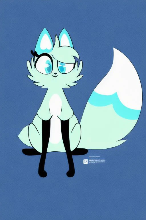 Slushi, solo, furry, 1girl, full body, high quality, illustration, high res, simple background, paw feet, paw hands  <lora:Slushi-v1:0.8>