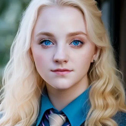 a beautiful picture of luna, wearing a uniform, masterpiece, photorealistic, detailed, 4k, HDR, backlighting, bloom, light, RAW color photo, soft skin, blonde, detailed face, blue eyes, <lora:luna1:1.1>