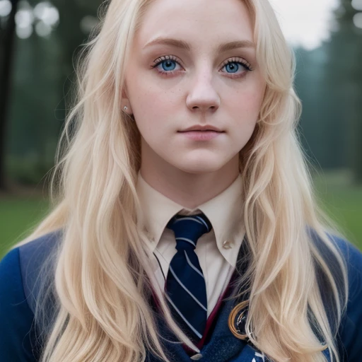 a beautiful picture of luna, wearing a uniform, masterpiece, photorealistic, detailed, 4k, HDR, backlighting, bloom, light, RAW color photo, soft skin, blonde, detailed face, blue eyes, <lora:luna1:1.1>