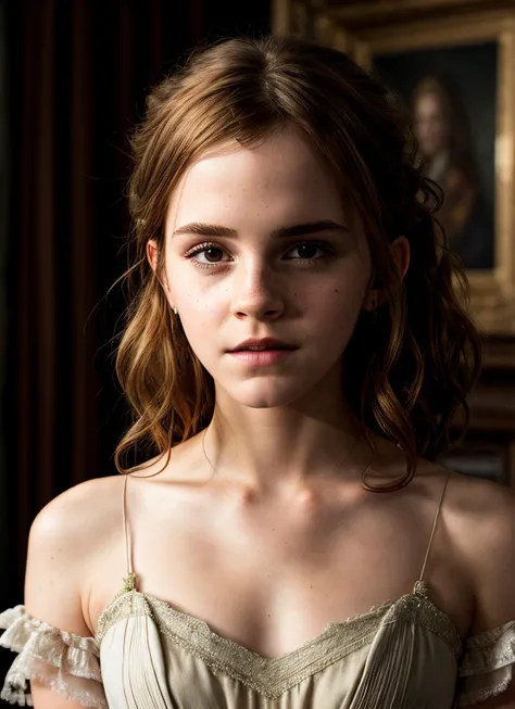 "(First person, Emma Watson, ultra realistic, with wrinkles and frown lines, dressed as Hermione in Harry Potter, huge breasts, naked breasts, with masterpiece quality in ultra-detail, header 16k)" -> "(First person:1.5, Emma Watson:1.5, ultra-realistic:1.5, wrinkles:1.5, expression lines:1.5, dressed as Hermione in Harry Potter, huge breasts:1.5, naked breasts, masterpiece, ultra-detail, header 16k)"