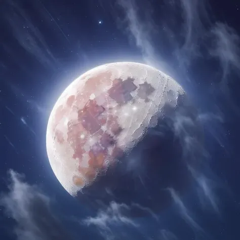 no humans, moon, sky, star \(sky\), cloud, scenery, full moon, night, starry sky, night sky, planet, space<lora:mood-000004:0.7>