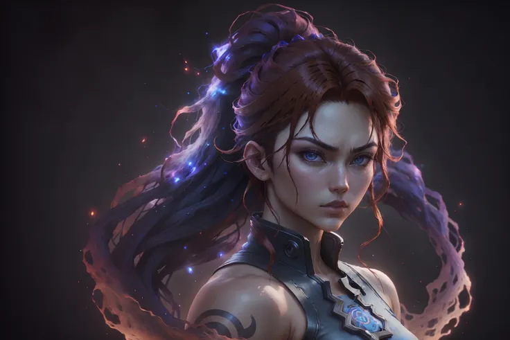 spirals00d, (close up:1.2),, Redshift render, shoulder-level shot of a Trendy Ryu from Street fighter, Caramel hair styled as Side swept, <lora:spirals00d-000005:.51>