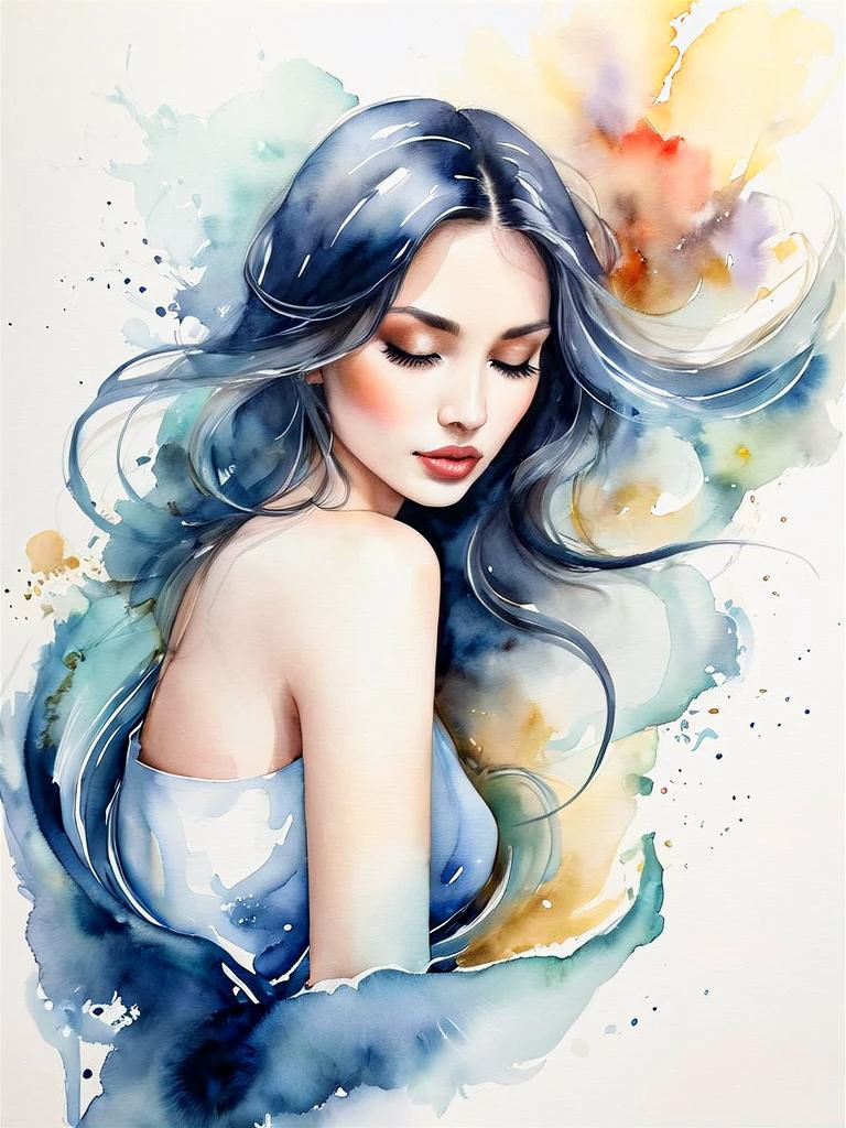 Tina Maria Elena Bak's artwork is a stunning representation of delicate watercolor art that celebrates sexy femininity and sensuality. Through her skilled use of soft colors and fluid forms, she creates a mesmerizing visual experience that captures the essence of her subjects. Bak's portrayal of the female body and intimate emotions is done with tenderness and subtlety, resulting in artwork that is both captivating and evocative. Her ability to merge the sensual and the poetic into ethereal creations is truly remarkable and makes her artwork a must-have for art enthusiasts who appreciate the beauty of the human form and the power of emotions.