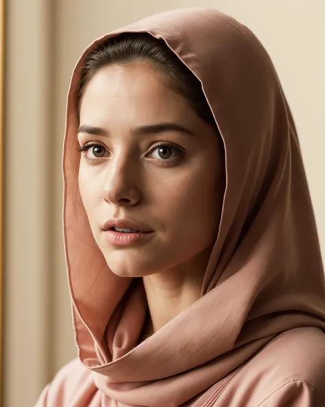a photorealistic portrait of a stunningly beautiful woman without make-up, extremely detailed light hazel eyes, detailed symmetric realistic face, natural skin texture, extremely detailed skin with skin pores, peach fuzz, messy hair, wearing shawl over her head, masterpiece, absurdres, award winning photo by lee jeffries, nikon d850 film stock photograph, kodak portra 400 camera f1.6 lens, extremely detailed, amazing, fine detail, rich colors, hyper realistic lifelike texture, dramatic lighting, unrealengine, trending on artstation, cinestill 800 tungsten, looking at the viewer, photo realistic, RAW photo, TanvirTamim, high quality, highres, sharp focus, extremely detailed, cinematic lighting, 8k uhd <lora:Elixir:0.5>