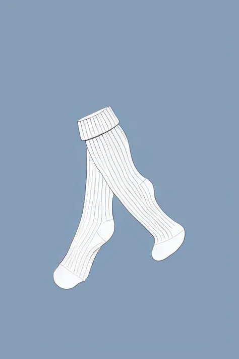 masterpiece, best quality, simple background, white socks, <lora:test:0.8>,