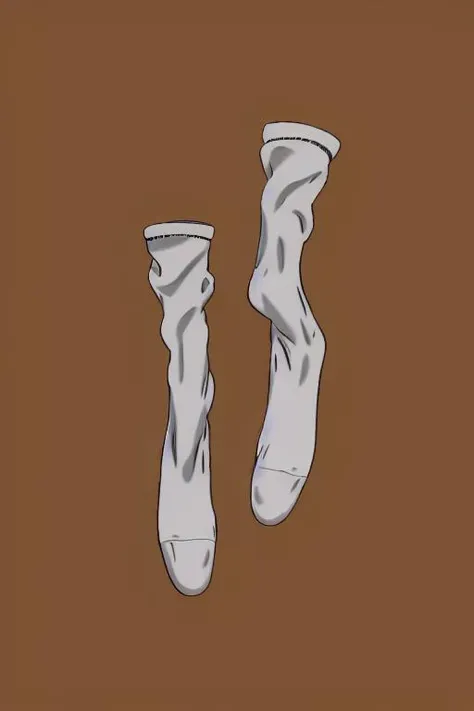 masterpiece, best quality, simple background, white socks, <lora:white socks:0.8>,
