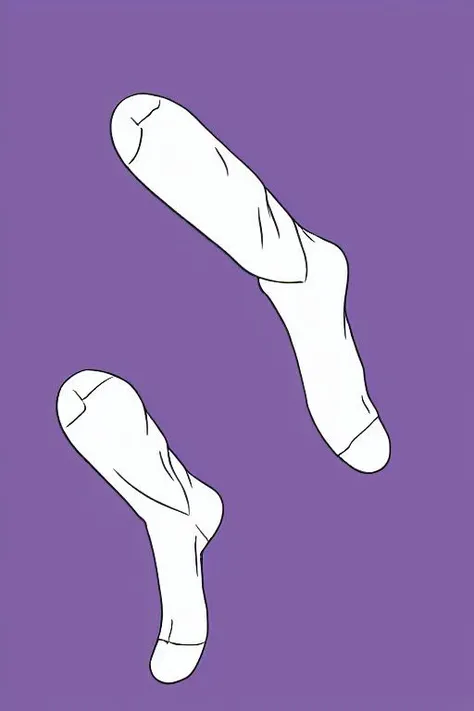 masterpiece, best quality, simple background, white socks, <lora:test:0.8>,