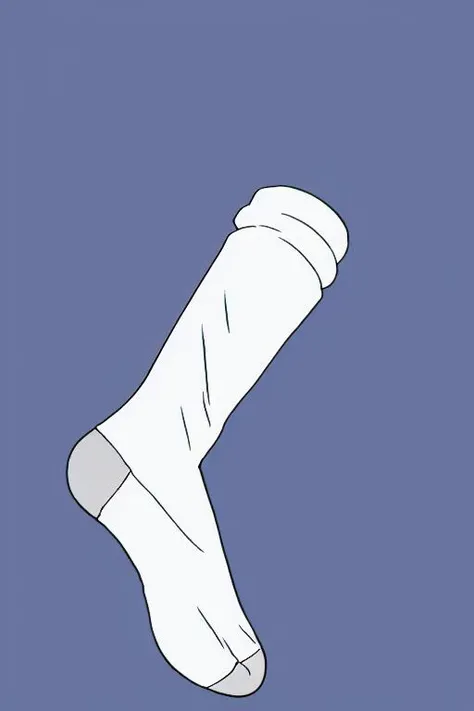 masterpiece, best quality, simple background, white socks, <lora:test:0.8>,