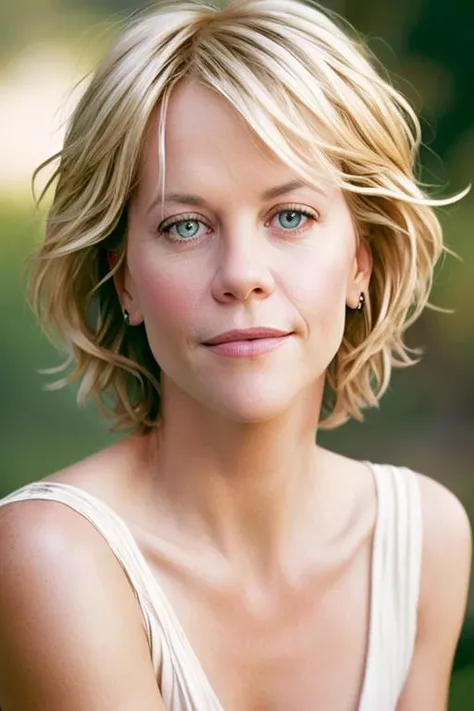 professional portrait photo of m3gry4n, light bokeh, elle magazine
