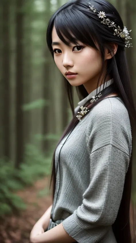 (photography), (hyperdetailed), hyperresolution 8k wallpaper, best quality, 80mm lens, hdr, a young beautiful japanese woman with beautiful lips and straight long light gray hair in a misty dark forest, full body photo, highly detailed hair, [smoke], bokeh, intricate scene, cinematic shot, warm lights, dramatic light, intricate details, complex background, cinematic shot, soothing tones, insane details, intricate details, low contrast, cinematic light, exposure blend, wide angle, sharp focus, [vignette]
Negative prompt: (mutilation), deformed, bad anatomy, disfigured, (poorly drawn face:1.2), (mutation:1.1), (mutated:1.1), extra limb, (ugly:1.1), disgusting, poorly drawn hands, missing limb, floating limbs, disconnected limbs, malformed hands, blurry, (mutated hands and fingers:1.2), watermark, watermarked, oversaturated, censored, distorted hands, distorted leg, distorted finger, amputation, missing hands and fingers, extra hand and finger, obese, doubled face, double hands, (ugly face:1.2), out of frame, (crooked finger:1.3), warp, nasal distortion, canvas frame, blurry, text, disproportionate body, long body
Steps: 40, Sampler: DDIM, CFG scale: 7, Seed: 2200549204, Size: 540x960, Model hash: 9370b02785, Model: BunnyFoxMix-fp16-no-ema
