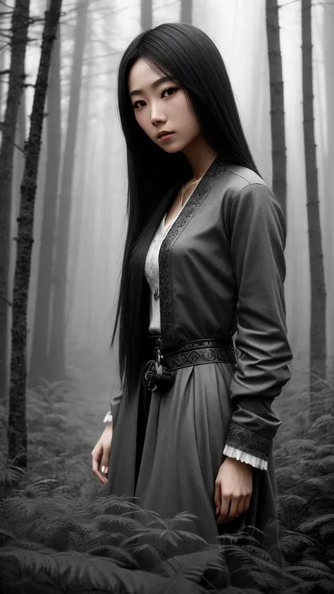 (photography), (hyperdetailed), hyperresolution 8k wallpaper, best quality, 80mm lens, hdr, a young beautiful japanese woman with beautiful lips and straight long light gray hair in a misty dark forest, full body photo, highly detailed hair, [smoke], bokeh, [faded], [muted colors], intricate scene, cinematic shot, warm lights, dramatic light, intricate details, complex background, cinematic shot, soothing tones, insane details, intricate details, low contrast, cinematic light, exposure blend, slate grey atmosphere, wide angle, sharp focus, [vignette]
Negative prompt: (mutilation), deformed, bad anatomy, disfigured, (poorly drawn face:1.2), (mutation:1.1), (mutated:1.1), extra limb, (ugly:1.1), disgusting, poorly drawn hands, missing limb, floating limbs, disconnected limbs, malformed hands, blurry, (mutated hands and fingers:1.2), watermark, watermarked, oversaturated, censored, distorted hands, distorted leg, distorted finger, amputation, missing hands and fingers, extra hand and finger, obese, doubled face, double hands, (ugly face:1.2), out of frame, (crooked finger:1.3), warp, nasal distortion, canvas frame, blurry, (text), disproportionate body, long body, logo
Steps: 54, Sampler: DDIM, CFG scale: 8.5, Seed: 3139892691, Size: 576x1024, Model hash: 9adbe2ff64, Model: BunnyFoxMix
