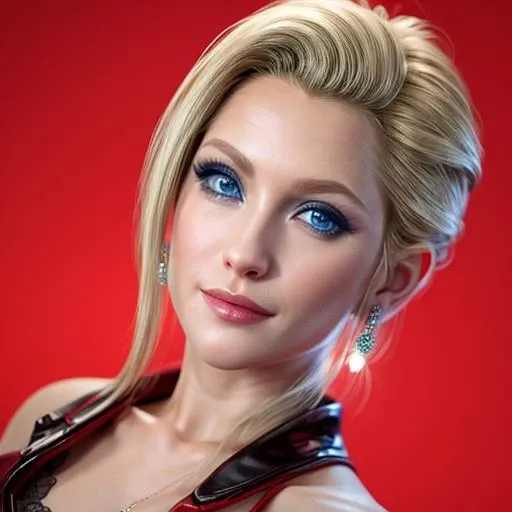 (dynamic lighting), (75mm), (realism), (realistic)), (depth of field), (UHD), (32k), (Mastepiece), (highres, high resolution), (Advanced facial details), (shiny skin), (photorealistic), (dslr), (soft lighting), (high quality), (clearly face), ((full body shot:1.5)), (finely detailed face), (top quality), (Best Quality), (long straight platinum blonde hair), ((alena aenami)), smiling, (VERY INTENSE MAKEUP), voluptuous, neckline, sexy, Superheroine power girl, (with beautiful legs and feet),