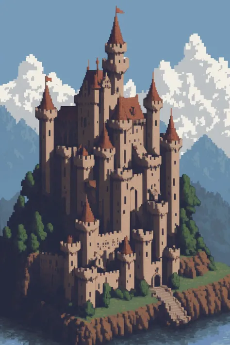 Castle, pixel art <lora:pixel_art:0.5>