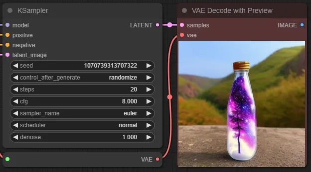 beautiful scenery nature glass bottle landscape purple galaxy bottle