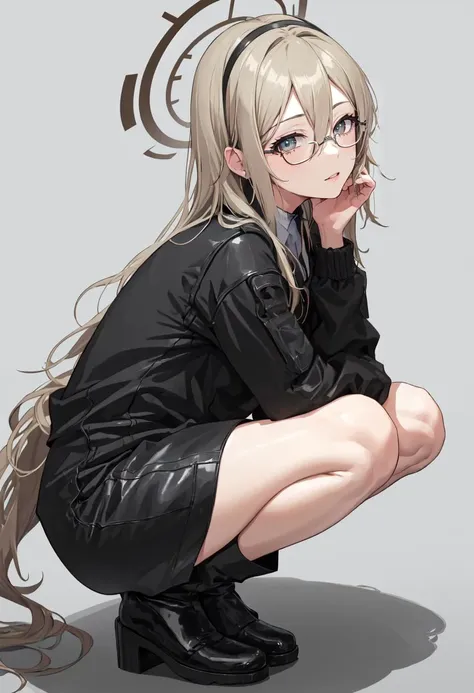 (safe:1.10), best quality, masterpiece, highres, solo, (akane_bluearchive:1.10), squatting, cowboy shot, looking at viewer, 37 <lora:akane_bluearchive:0.80>