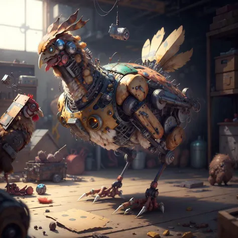 <lora:Mech4nim4lAI:.9> Mech4nim4lAI [chicken :robot:.5]