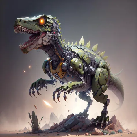 <lora:Mech4nim4lAI:.9> Mech4nim4lAI [t-rex :robot:.5]