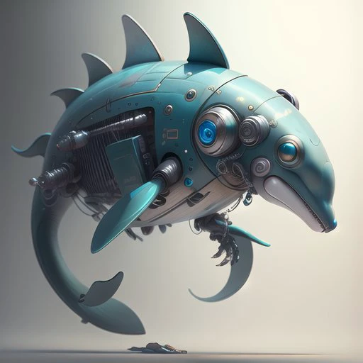 <lora:Mech4nim4lAI:.9> Mech4nim4lAI [dolphin:robot]