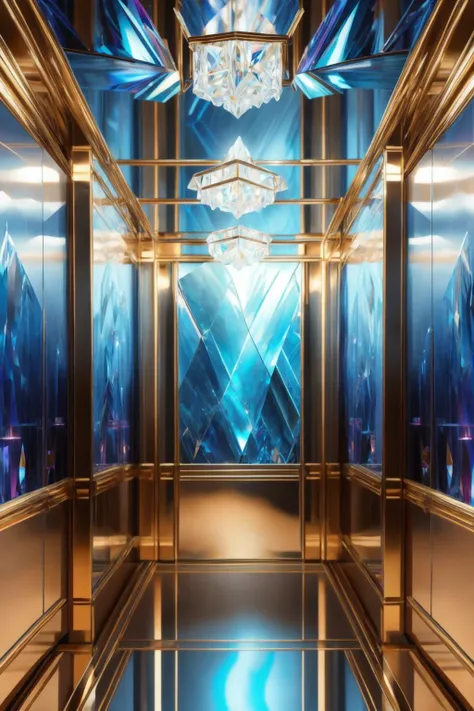 realism, depth, perspective, composition, color, light, shadow, reflection, refraction, tone, contrast,elevator, metallic, ceiling light, control panel,<lyco:elevator_v0.4-locon-000007:1.0>
<lora:CrystallineAI-000009:1> CrystallineAI,