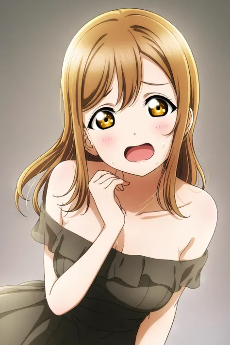 masterpiece, high quality, defined pupil, looking at viewer, rounded pupil, defined iris, (soft iris:1.2),
1girl, sitting,
embarrassed, open mouth,
(black cocktail dress:1.2), (slim dress:1.2),
simple background,
(slightly_big_breasts:1.3), slightly big breasts, sexy_body, long hair,
ADDBASE
masterpiece, high quality, defined pupil, looking at viewer, rounded pupil, defined iris, (soft iris:1.2),
1girl, sitting,
embarrassed, open mouth,
(black cocktail dress:1.2), (slim dress:1.2),
simple background,
(slightly_big_breasts:1.3), slightly big breasts, sexy_body, long hair,
 <lora:id_hanamaru_kunikida:1>