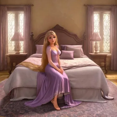 <lora:Wrise_Rapunzel:0.7>
(sexy girl, sexy posed:1.5), castle, bedroom, (photorealism:1.3), (dynamic shadows, dynamic lighting:1.2), (natural skin texture:1.5), (natural lips, detailed lips:1.3), (natural shadows, detailed shadows:1.5), (hyperrealism, soft light, sharp), (hdr, hyperdetailed:1), (intricate details:0.8), hight quality, detailed eyes, detailed hair, detailed skin, 8k, (cinematic look:1.4), soothing tones, insane details, intricate details, hyperdetailed, low contrast, soft cinematic light, dim colors, exposure blend, hdr, faded, slate gray atmosphere