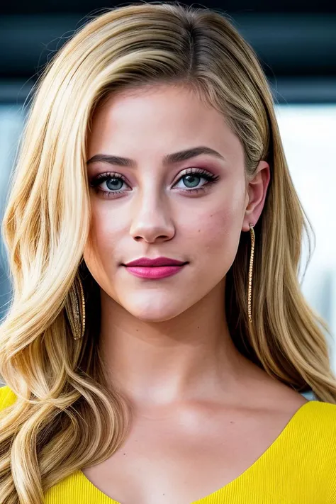 photo of beautiful (l1l1re1nhart:0.99), a woman with beautiful hair, as a tv host in a (CNN tv studio), (anchorwoman), natural skin texture, (elegant yellow tight dress), 24mm, 4k textures, soft cinematic light, adobe lightroom, photolab, hdr, intricate, elegant, highly detailed, sharp focus, ((((cinematic look)))), soothing tones, insane details, intricate details, hyperdetailed, low contrast, soft cinematic light, exposure blend, hdr, faded, (paparazzi in background), (painted lips:1.1), ((looking at viewer:1.1))