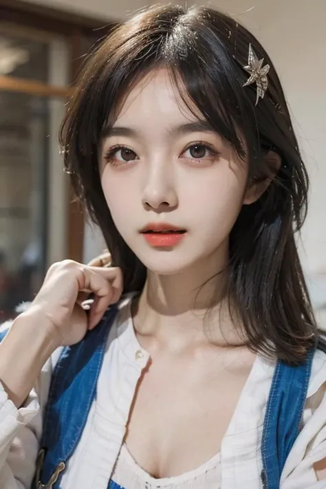 official art, masterpiece, best quality, highres, aesthetic, atmospheric , realistic, realistic skin,1 girl, <lora:Eula-1.0:0.6> ,<lora:cute_girl_mix4:0.4> ,<lora:nwsjmajic-05:0.6> ,<lora:yurisaLora_v20:0.2>, <lora:FilmG2:0.4>,
