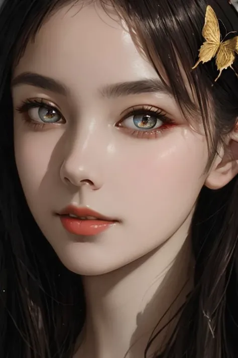 8k portrait of beautiful cyborg with brown hair, intricate, elegant, highly detailed, majestic, digital photography, art by artgerm and ruan jia and greg rutkowski surreal painting gold butterfly filigree, broken glass, (masterpiece, sidelighting, finely detailed beautiful eyes: 1.2), hdr,
<lora:nwsjmajic-10:0.6>