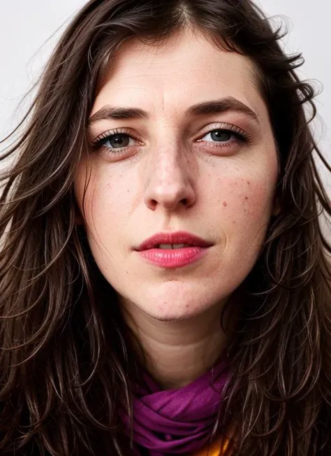 close up portrait of sks woman , by Flora Borsi, style by Flora Borsi, bold, bright colours, ((Flora Borsi)), by Michael Kenna, <lora:lora-small-mayim-bialik-v1:1>
