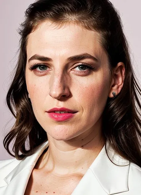 close up portrait of sks woman , by Flora Borsi, style by Flora Borsi, bold, bright colours, ((Flora Borsi)), by David LaChapelle, <lora:lora-small-mayim-bialik-v1:1>