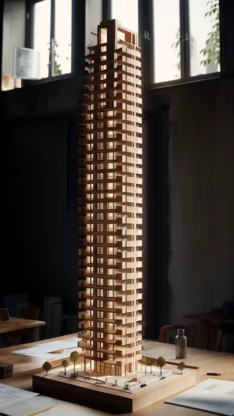 handmade small tower, warm light, architecture <lora:xsarchitectural-20Manualbuildingmodel:1>